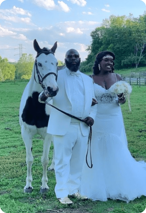 Married Couple With Horse
